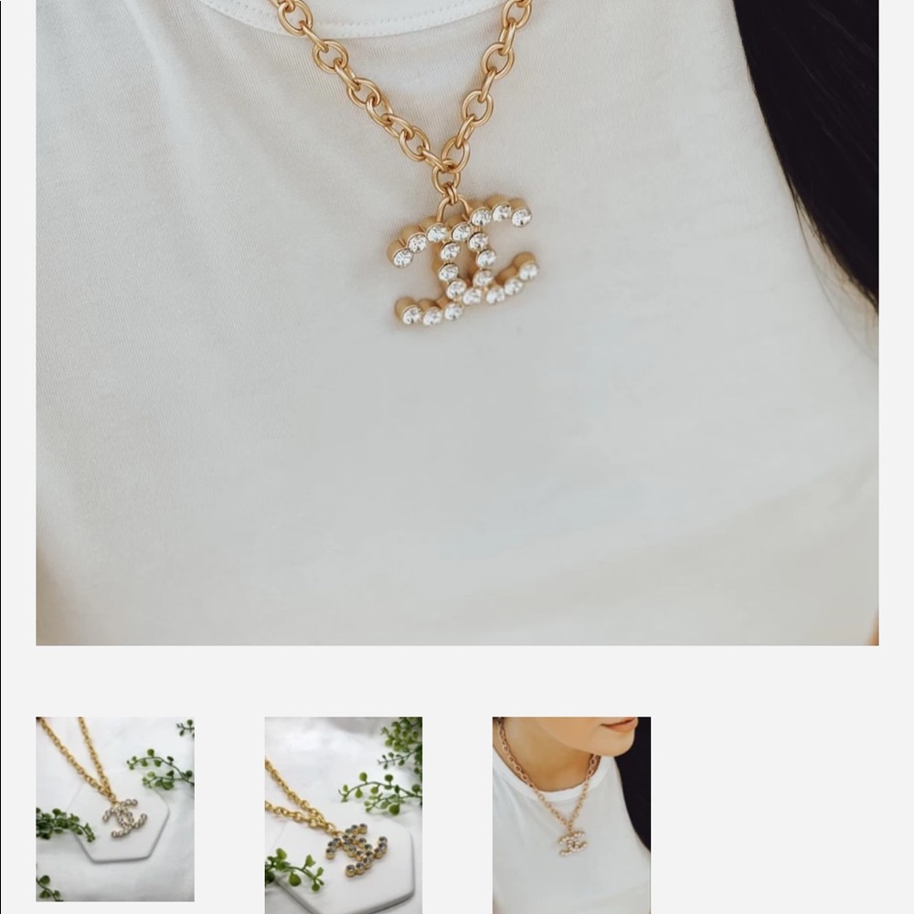 Custom made Chanel necklace from boutique